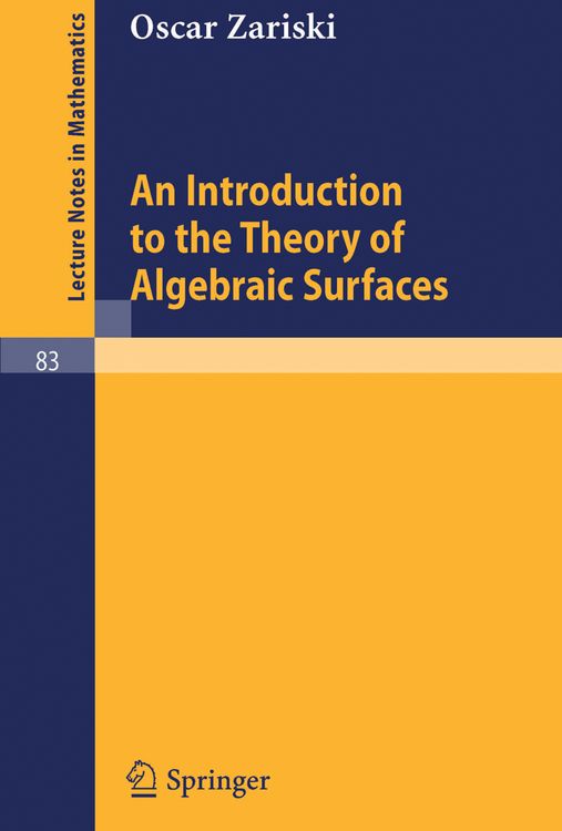 Produktbild: An Introduction to the Theory of Algebraic Surfaces