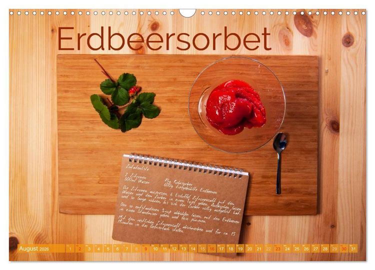 Produktbild: Einfache vegane Rezepte (Wandkalender 2026 DIN A3 quer), CALVENDO Monatskalender
