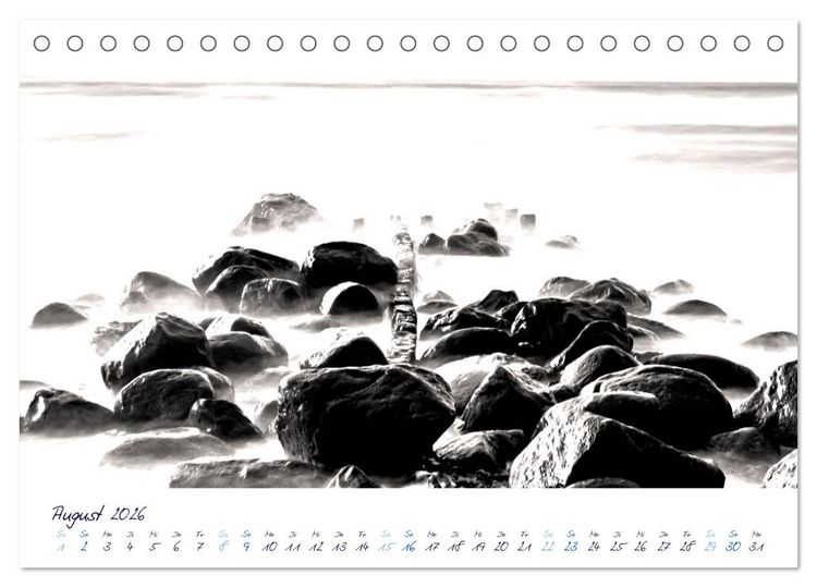 Produktbild: Meeresbilder - Nordsee-Impressionen (Tischkalender 2026 DIN A5 quer), CALVENDO Monatskalender