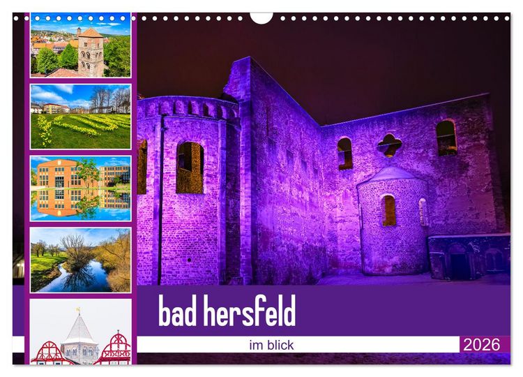 Produktbild: bad hersfeld im blick (Wandkalender 2026 DIN A3 quer), CALVENDO Monatskalender