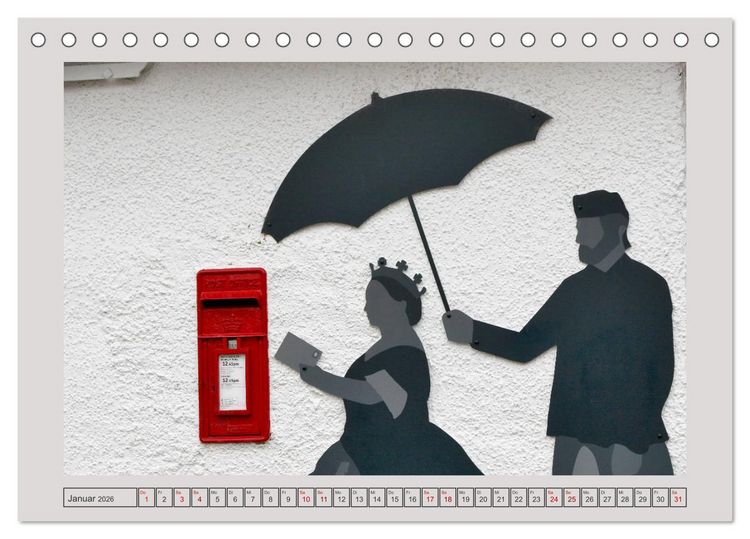 Produktbild: Sie haben Post - Briefk&auml;sten in Schottland (Tischkalender 2026 DIN A5 quer), CALVENDO Monatskalender