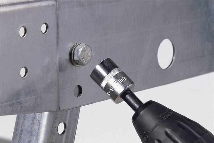 Produktbild: Wolfcraft Steckschl&uuml;sseleinsatz-Set 1/4" (6.3 mm) 5teilig 2413000