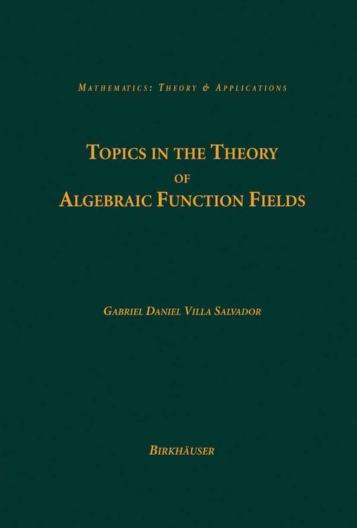 Produktbild: Topics in the Theory of Algebraic Function Fields