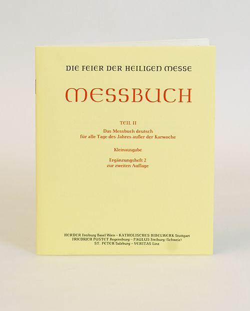 Produktbild: Die Feier der Heiligen Messe. Messbuch Teil II: