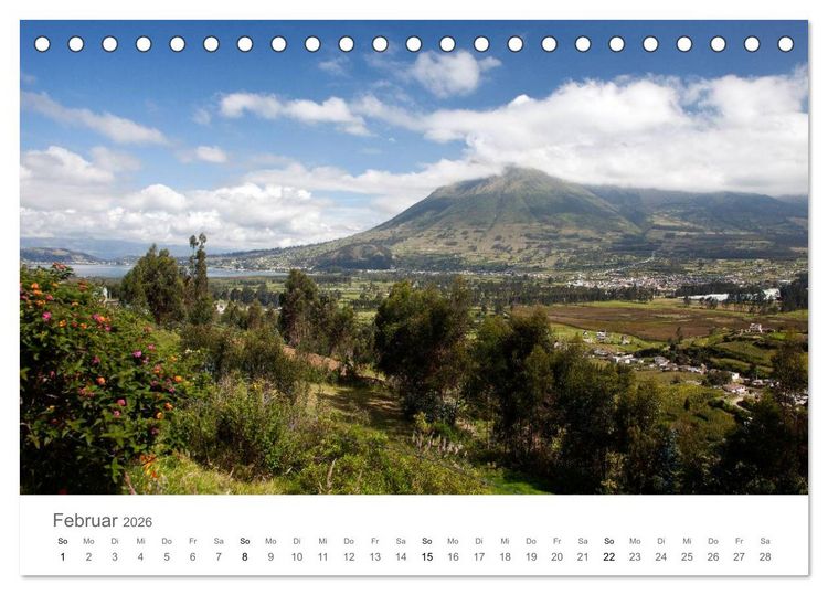 Produktbild: Ecuador - Regenwald und Vulkane (Tischkalender 2026 DIN A5 quer), CALVENDO Monatskalender