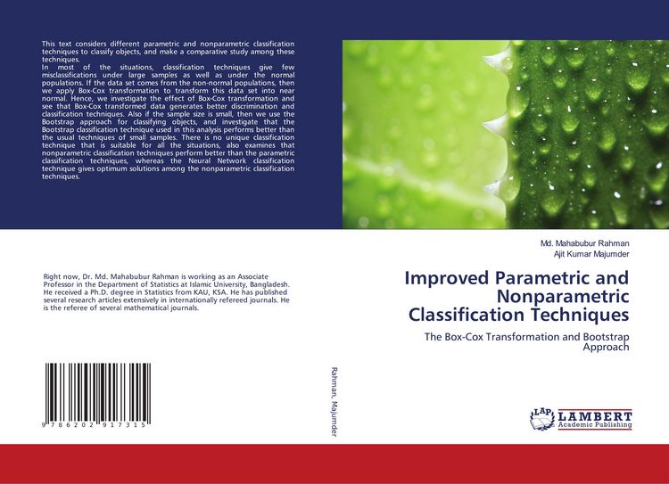 Produktbild: Improved Parametric and Nonparametric Classification Techniques