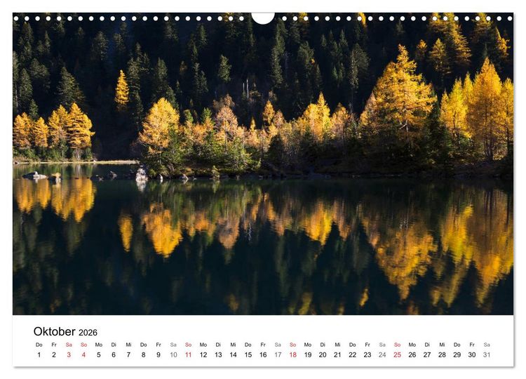 Produktbild: BERGSEEN Schweizer Alpen (Wandkalender 2026 DIN A3 quer), CALVENDO Monatskalender