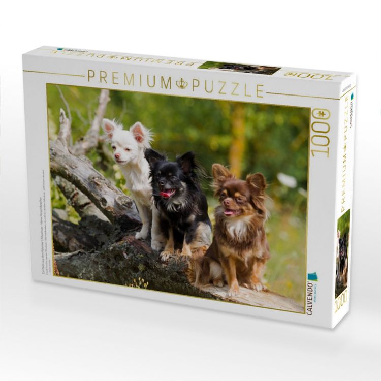 Produktbild: CALVENDO Puzzle Ein Motiv aus dem Kalender Chihuahuas - kleine Herzensbrecher | 1000 Teile Lege-Gr&ouml;&szlig;e 64x48cm Foto-Puzzle f&uuml;r gl&uuml;ckliche Stunden