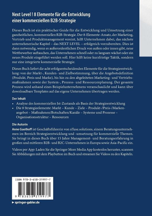 Produktbild: Next Level! 8 Elemente f&uuml;r die Entwicklung einer kommerziellen B2B-Strategie