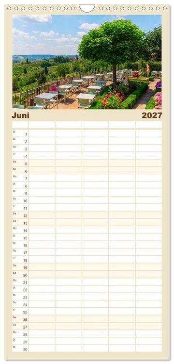 Produktbild: Familienplaner 2027 - San Gimignano, die Stadt der T&uuml;rme mit 5 Spalten (Wandkalender, 21 x 45 cm) CALVENDO