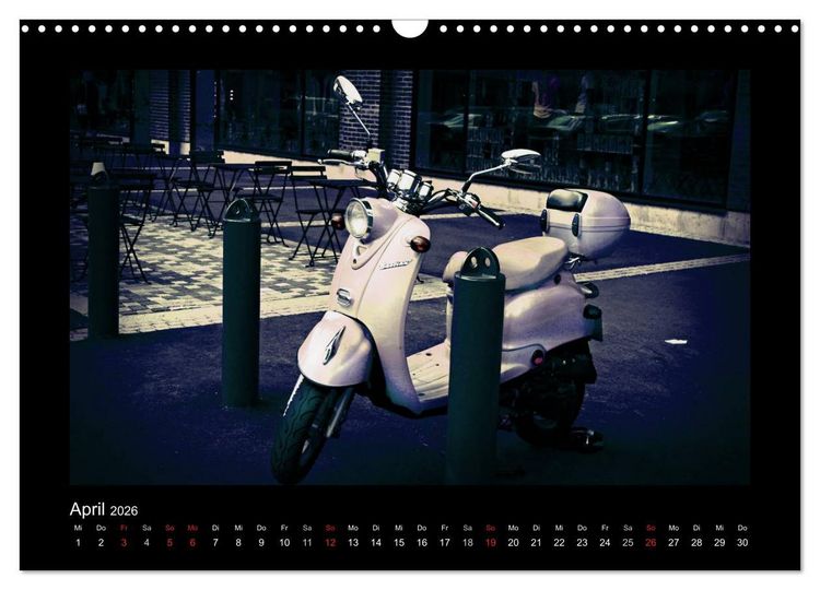 Produktbild: Motorroller (Wandkalender 2026 DIN A3 quer), CALVENDO Monatskalender