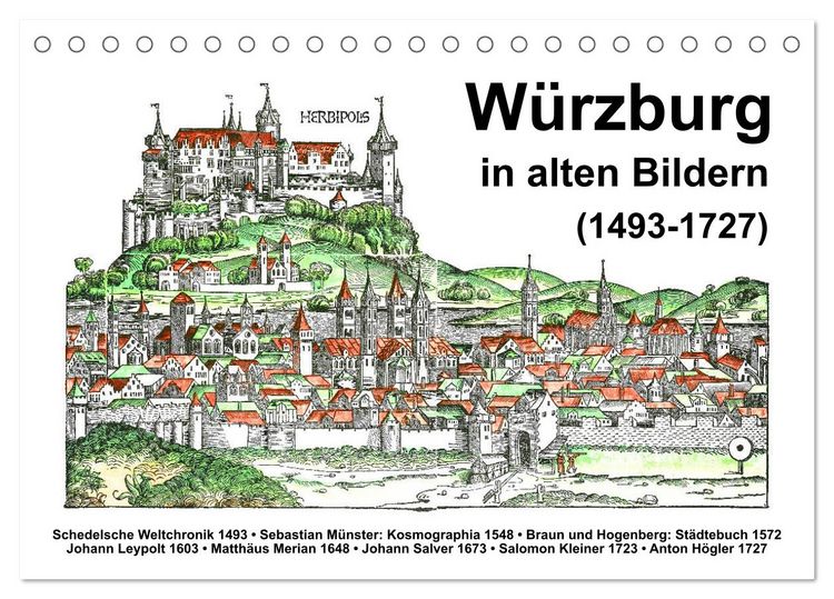 Produktbild: W&uuml;rzburg in alten Bildern (Tischkalender 2026 DIN A5 quer), CALVENDO Monatskalender