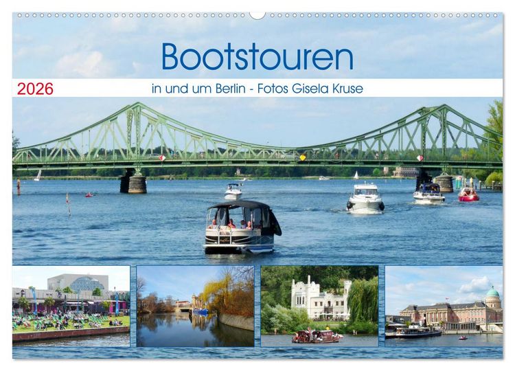 Produktbild: Bootstouren in und um Berlin (Wandkalender 2026 DIN A2 quer), CALVENDO Monatskalender