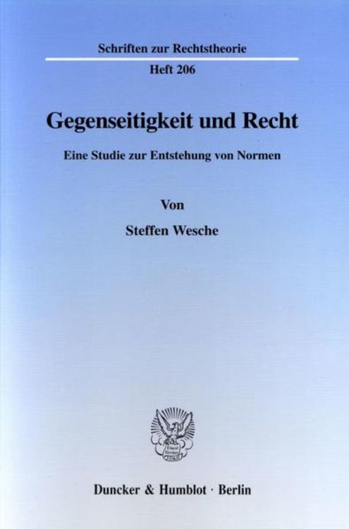 Produktbild: Gegenseitigkeit und Recht.