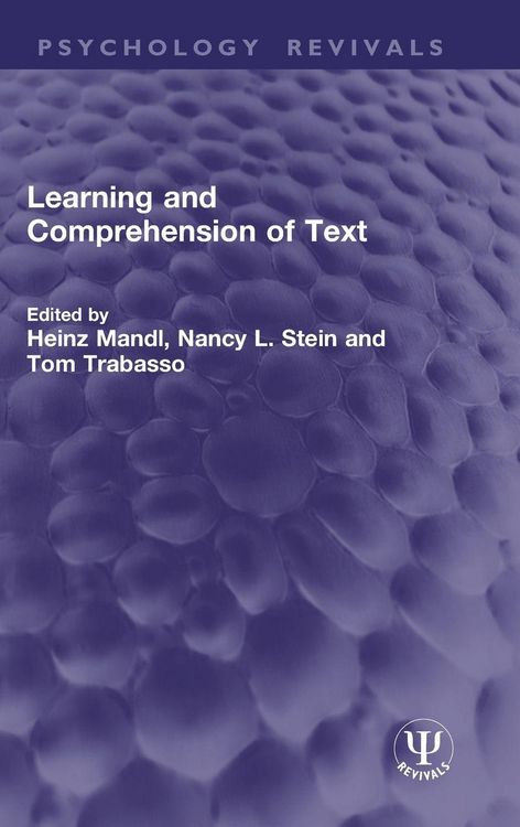 Produktbild: Learning and Comprehension of Text