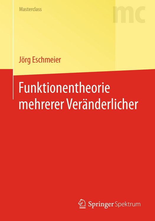 Produktbild: Funktionentheorie mehrerer Ver&auml;nderlicher
