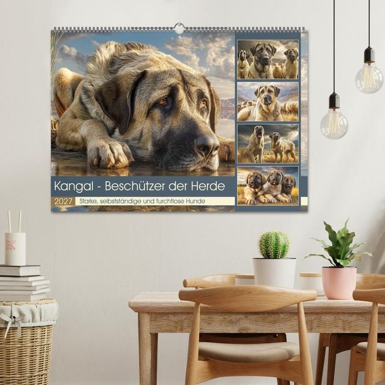 Produktbild: Kangal - Besch&uuml;tzer der Herde. Starke, selbstst&auml;ndige und furchtlose Hunde (Wandkalender 2027 DIN A2 quer), CALVENDO Monatskalender