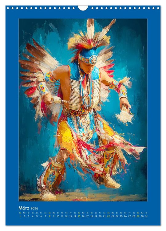 Produktbild: Omaha-Tanz. Grastanz der amerikanischen Ureinwohner (Wandkalender 2026 DIN A3 hoch), CALVENDO Monatskalender