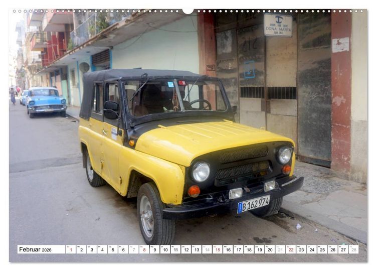 Produktbild: Sowjet-Legende - Der Gel&auml;ndewagen UAZ-469 in Kuba (Wandkalender 2026 DIN A2 quer), CALVENDO Monatskalender