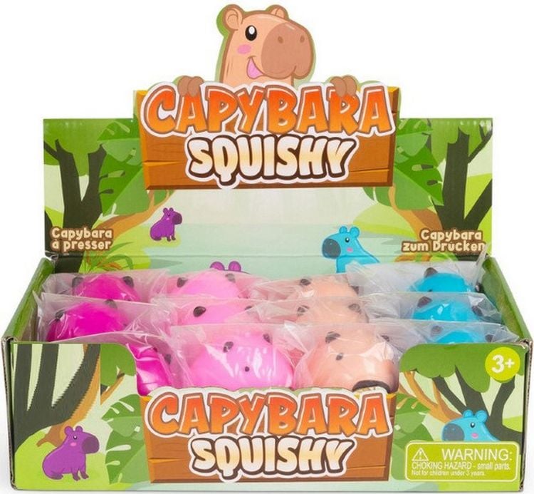 Produktbild: Squeezy Capybara, 8 cm, 4-fach sort.