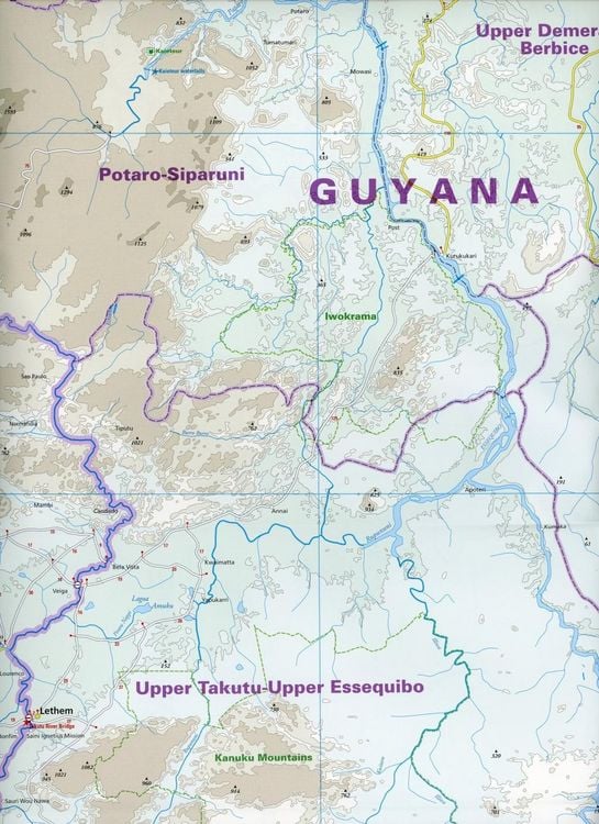 Produktbild: Reise Know-How Landkarte Guyana, Suriname, Franz&ouml;sisch-Guayana (1:850.000)