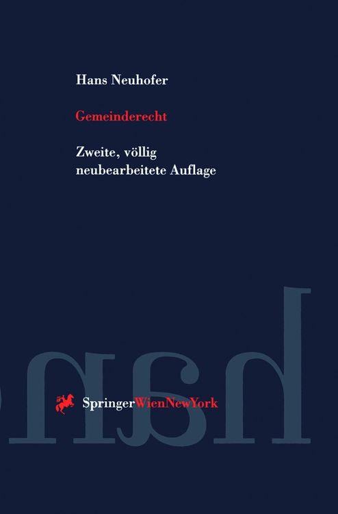 Produktbild: Gemeinderecht