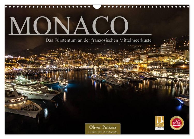 Produktbild: Monaco - Das F&uuml;rstentum an der franz&ouml;sischen Mittelmeerk&uuml;ste (Wandkalender 2026 DIN A3 quer), CALVENDO Monatskalender
