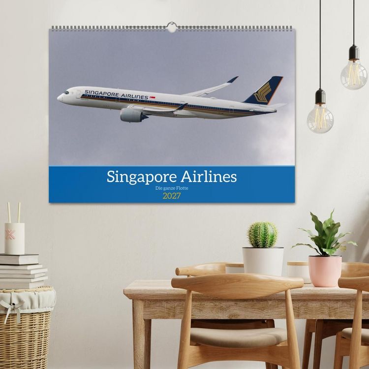 Produktbild: Singapore Airlines - Die ganze Flotte (Wandkalender 2027 DIN A2 quer), CALVENDO Monatskalender