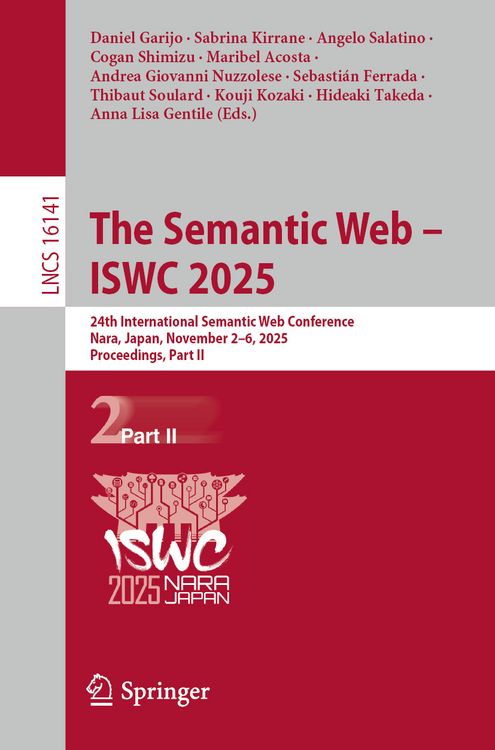 Produktbild: The Semantic Web &ndash; ISWC 2025