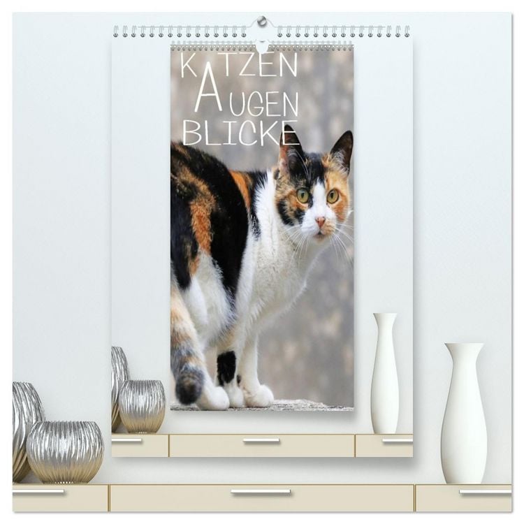 Produktbild: KATZEN AUGEN BLICKE (hochwertiger Premium Wandkalender 2026 DIN A2 hoch), Kunstdruck in Hochglanz