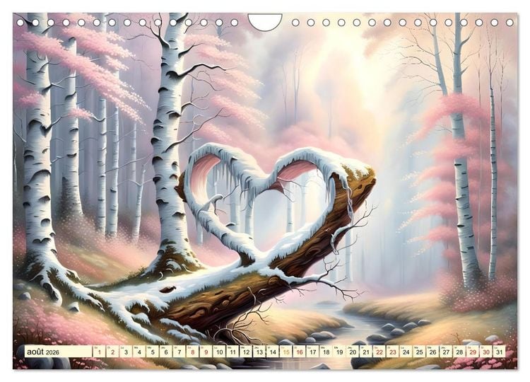 Produktbild: Bouleaux adorables (Calendrier mural 2026 DIN A4 vertical), CALVENDO calendrier mensuel