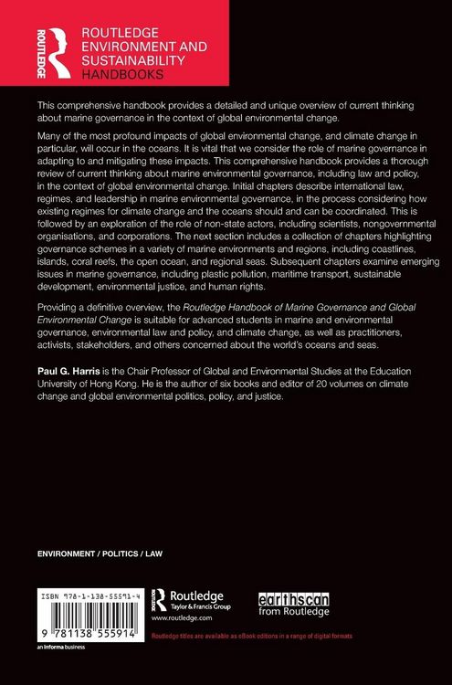Produktbild: Routledge Handbook of Marine Governance and Global Environmental Change