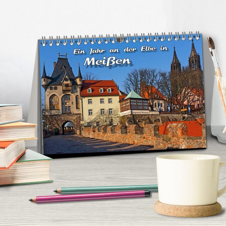 Produktbild: Das Jahr an der Elbe in Mei&szlig;en (Tischkalender 2026 DIN A5 quer), CALVENDO Monatskalender