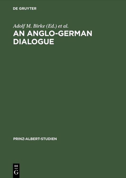 Produktbild: An Anglo-German Dialogue