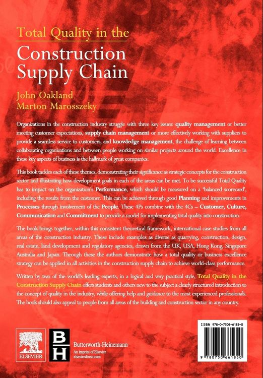Produktbild: Total Quality in the Construction Supply Chain