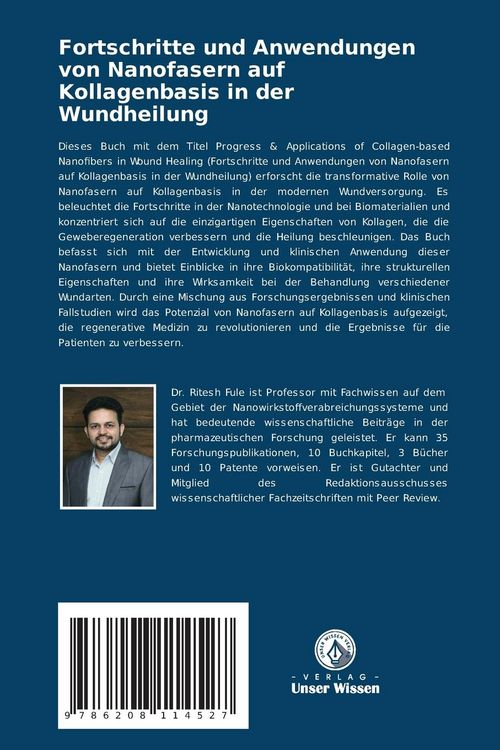 Produktbild: Fortschritte und Anwendungen von Nanofasern auf Kollagenbasis in der Wundheilung