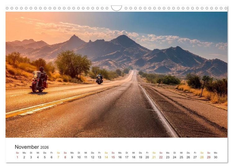 Produktbild: Zeitreise auf Asphalt (Wandkalender 2026 DIN A3 quer), CALVENDO Monatskalender