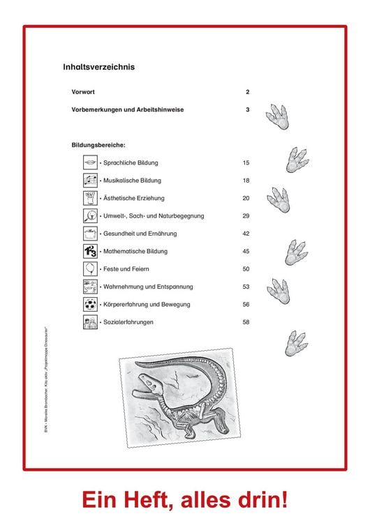 Produktbild: Kita aktiv Projektmappe Dinosaurier