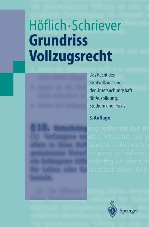 Produktbild: Grundriss Vollzugsrecht