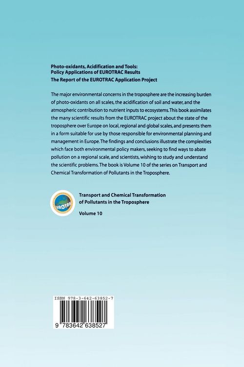 Produktbild: Photo-oxidants, Acidification and Tools: Policy Applications of EUROTRAC Results