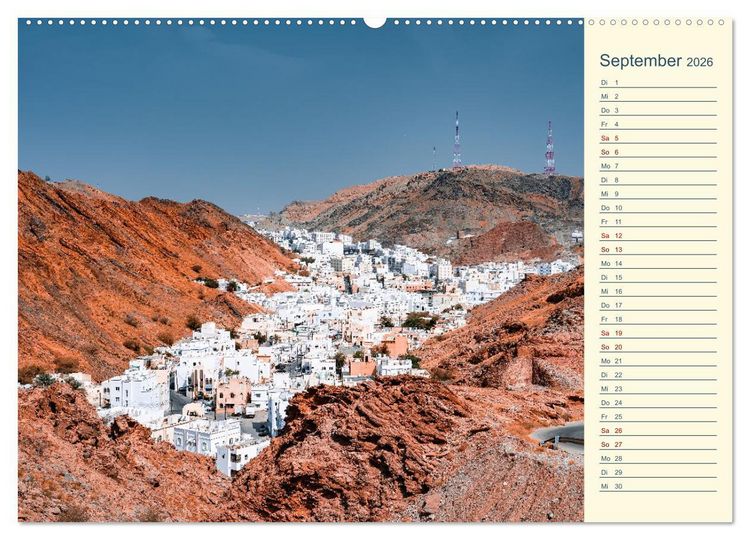 Produktbild: Oman - Unvergessliche Momente (hochwertiger Premium Wandkalender 2026 DIN A2 quer), Kunstdruck in Hochglanz