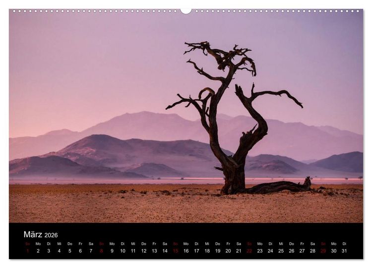 Produktbild: Das Licht Namibias (hochwertiger Premium Wandkalender 2026 DIN A2 quer), Kunstdruck in Hochglanz