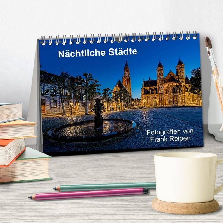 Produktbild: N&auml;chtliche St&auml;dte (Tischkalender 2026 DIN A5 quer), CALVENDO Monatskalender