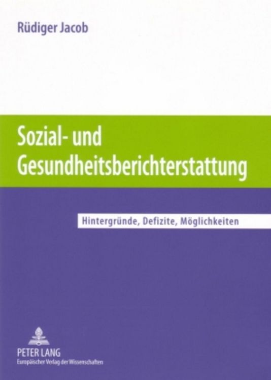 Produktbild: Sozial- und Gesundheitsberichterstattung