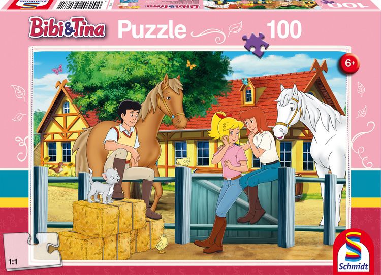 Produktbild: Puzzle Schmidt Spiele 56187 Bibi und Tina auf Martinshof 100 Teile