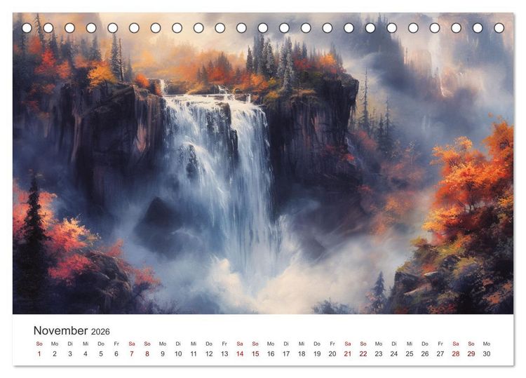Produktbild: Farben und Licht - Landschaftsmalerei im Jahreskreis (Tischkalender 2026 DIN A5 quer), CALVENDO Monatskalender