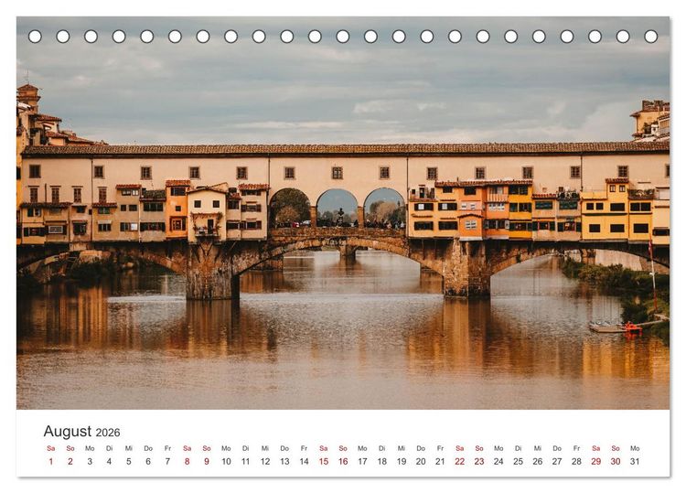 Produktbild: Br&uuml;cken - Die sch&ouml;nsten Br&uuml;cken der Welt. (Tischkalender 2026 DIN A5 quer), CALVENDO Monatskalender