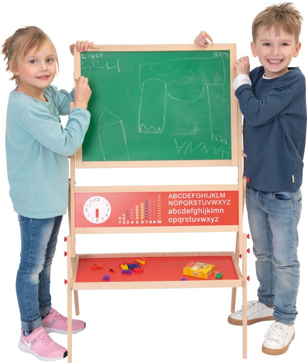 Produktbild: SpielMaus Holz Schreib- und Magnettafel, inkleide Kreide