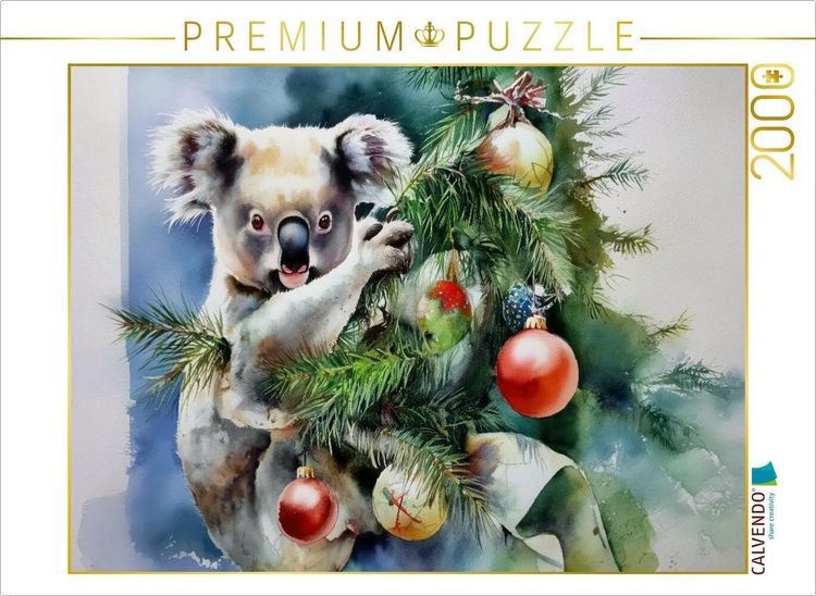 Produktbild: CALVENDO Puzzle Koala im Weihnachtsbaum | 2000 Teile Lege-Gr&ouml;&szlig;e 90x67cm Foto-Puzzle f&uuml;r gl&uuml;ckliche Stunden