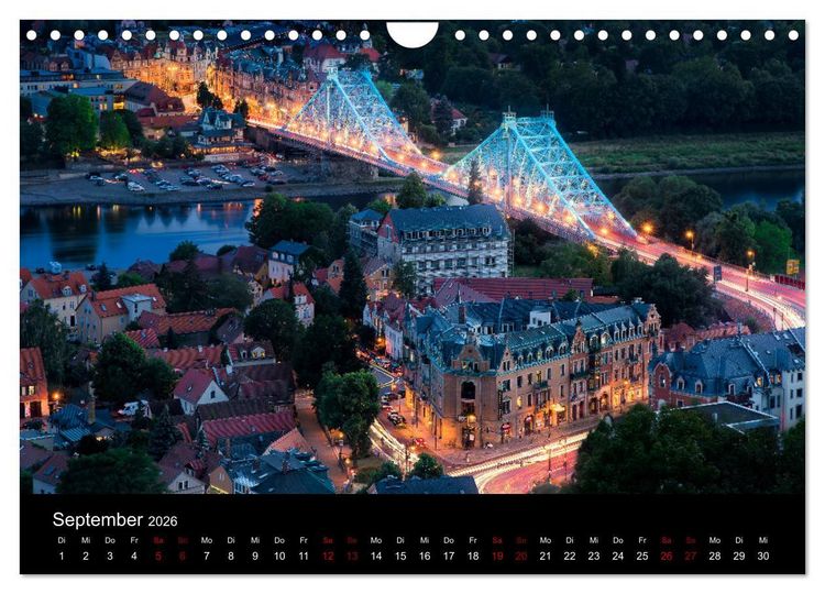 Produktbild: Dresden und Umland (Wandkalender 2026 DIN A4 quer), CALVENDO Monatskalender